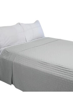 Concierge Collection 100% Cotton Herringbone Rib Blanket Gray